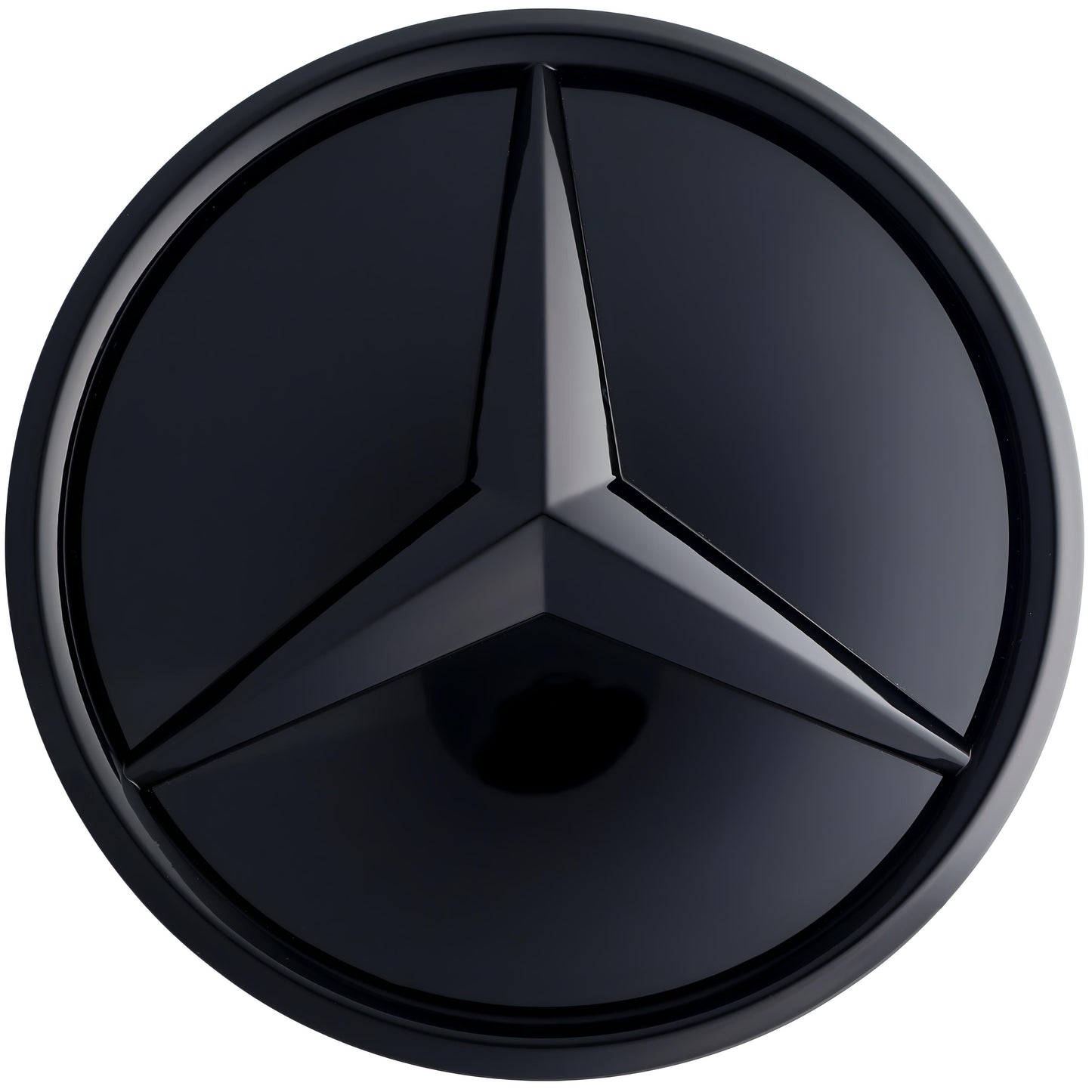 Mercedes Grille Emblem | Gloss Black - Elevated Style - Aftermarket Replacement