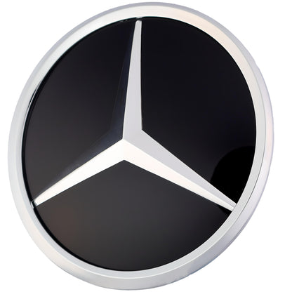 Mercedes Grille Emblem | Chrome - Mirror Style - Aftermarket Replacement