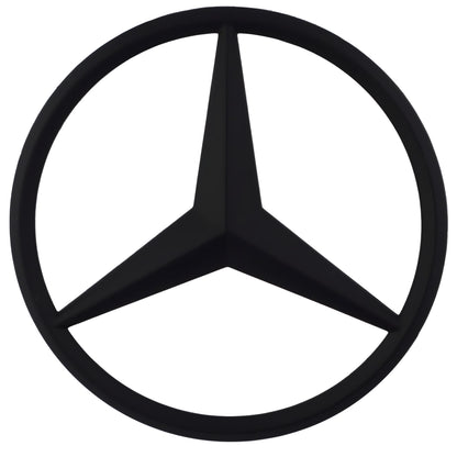 Mercedes Trunk Emblem | Matte Black - Aftermarket Replacement