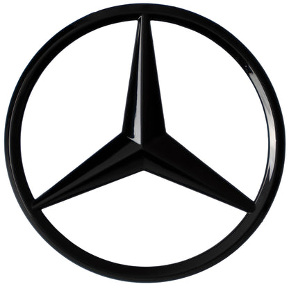 Mercedes Trunk Emblem | Gloss Black - Aftermarket Replacement