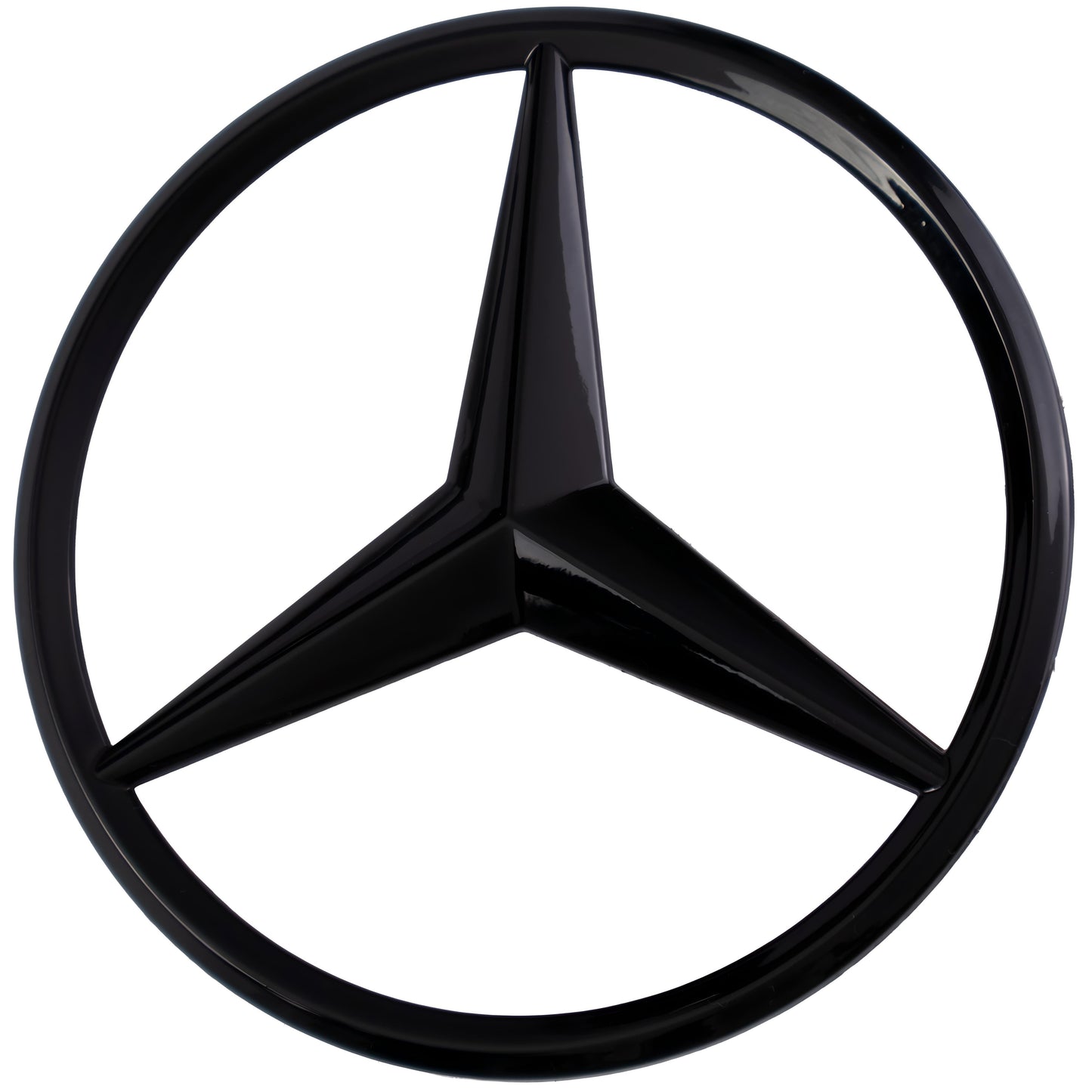 Mercedes Trunk Emblem | Gloss Black - Aftermarket Replacement