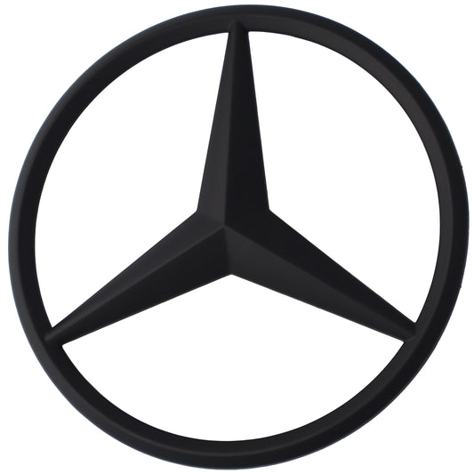 Mercedes Trunk Emblem | Matte Black - Aftermarket Replacement