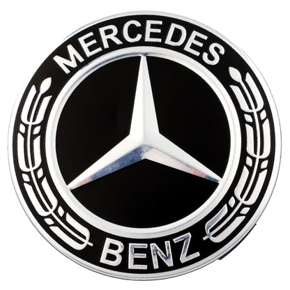 Mercedes Hub Caps | Classic Black - Aftermarket Replacement