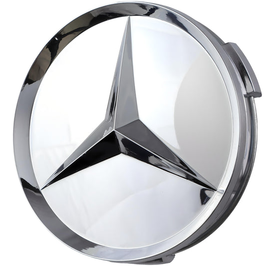 Mercedes Hub Caps | Gloss Silver - Aftermarket Replacement