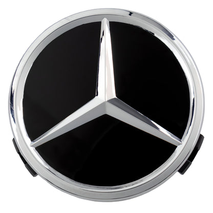 Mercedes Hub Caps | Chrome Black - Aftermarket Replacement