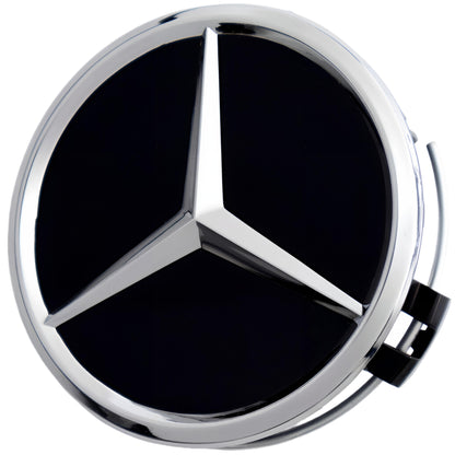 Mercedes Hub Caps | Chrome Black - Aftermarket Replacement