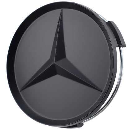 Mercedes Hub Caps | Matte Black - Aftermarket Replacement