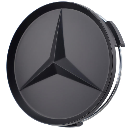 Mercedes Hub Caps | Matte Black - Aftermarket Replacement