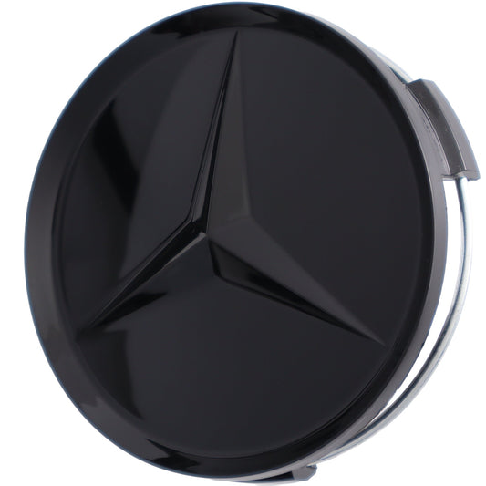 Mercedes Hub Caps | Obsidian Black - Aftermarket Replacement
