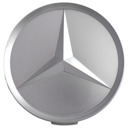Mercedes Hub Caps | Matte Silver - Aftermarket Replacement