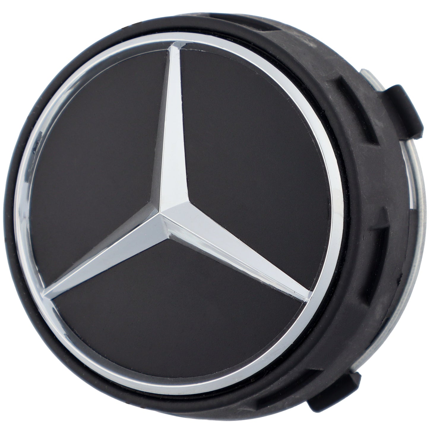 Mercedes Elevated Hub Caps | Matte Black - Aftermarket Replacement
