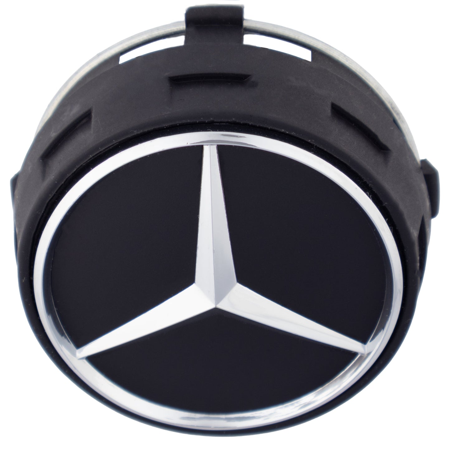 Mercedes Elevated Hub Caps | Matte Black - Aftermarket Replacement