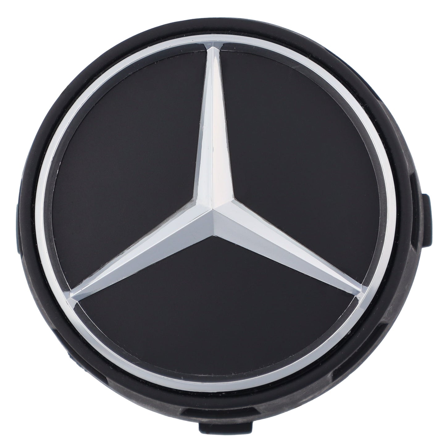Mercedes Elevated Hub Caps | Matte Black - Aftermarket Replacement
