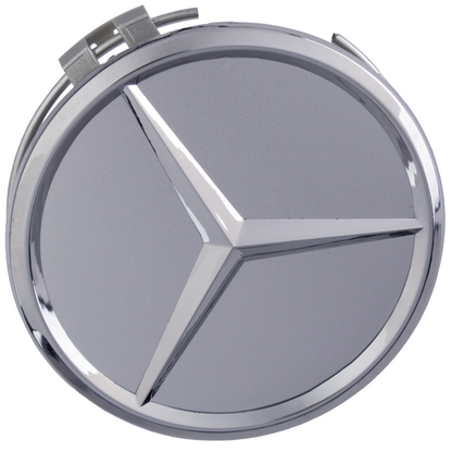 Mercedes Hub Caps | Silver Chrome - Aftermarket Replacement