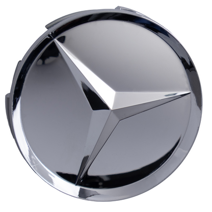 Mercedes Hub Caps | Gloss Silver - Aftermarket Replacement