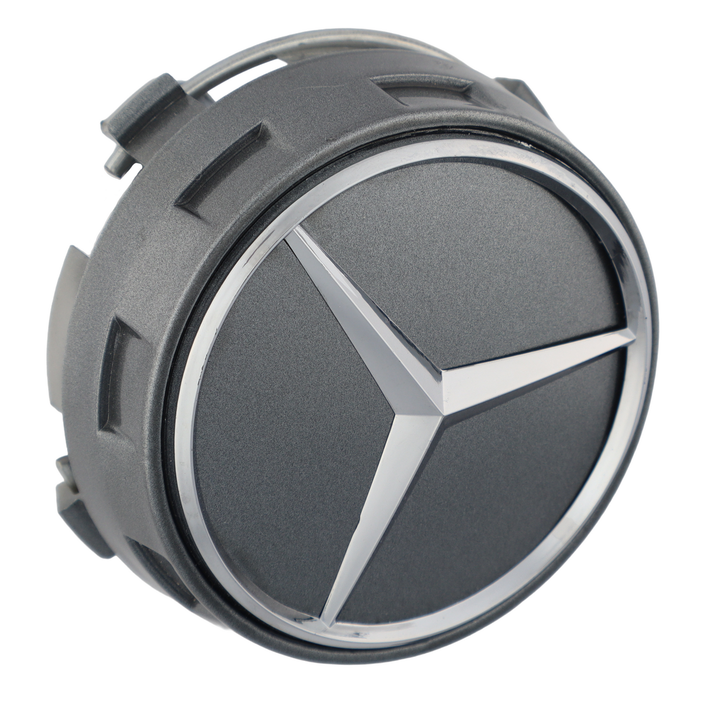 Mercedes Elevated Hub Caps | Titanium Gray - Aftermarket Replacement