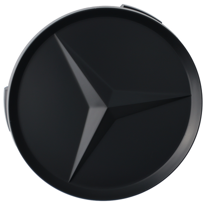 Mercedes Hub Caps | Matte Black - Aftermarket Replacement