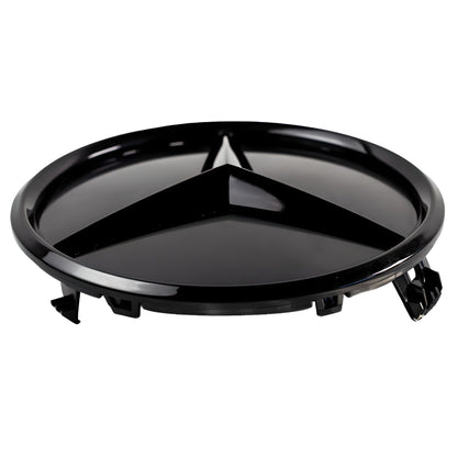 Mercedes Grille Emblem | Gloss Black - Elevated Style - Aftermarket Replacement