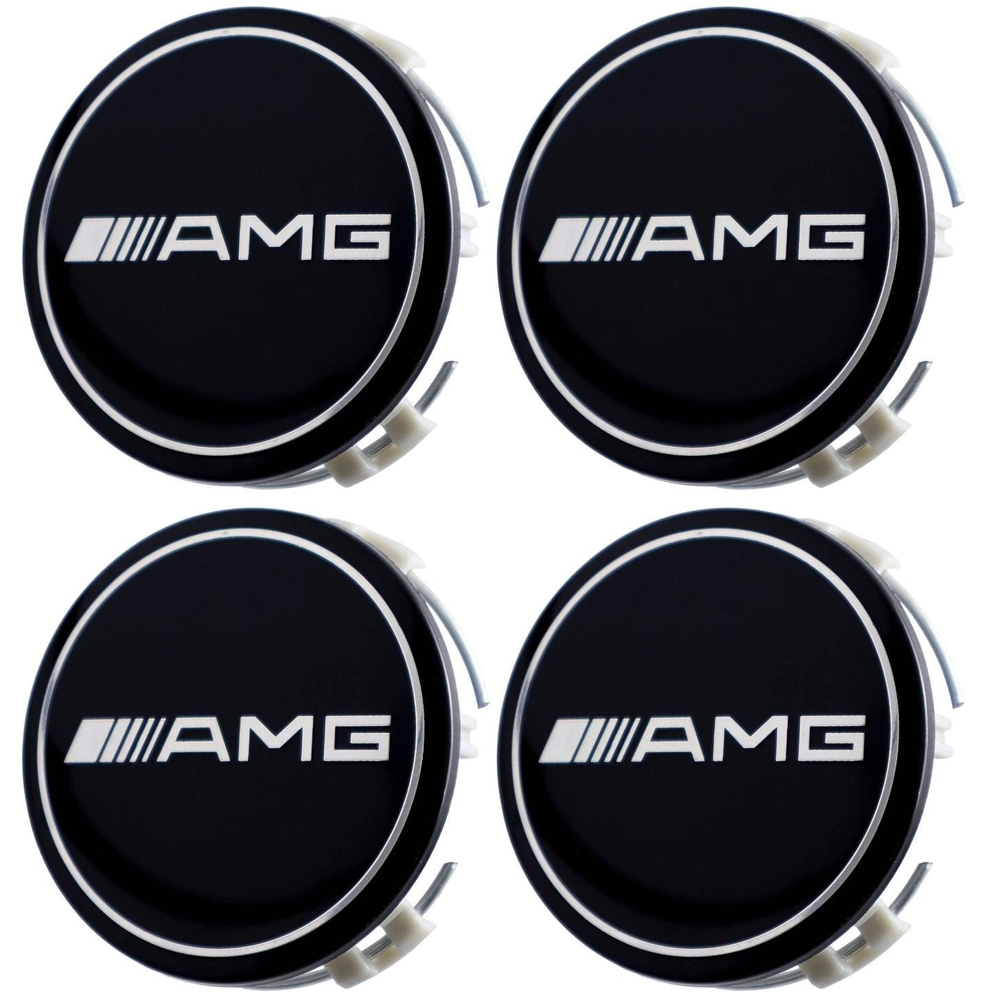 Mercedes Hub Caps | AMG Gloss Black - Aftermarket Replacement