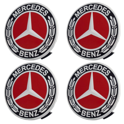Mercedes Hub Caps | Phantom Red - Aftermarket Replacement